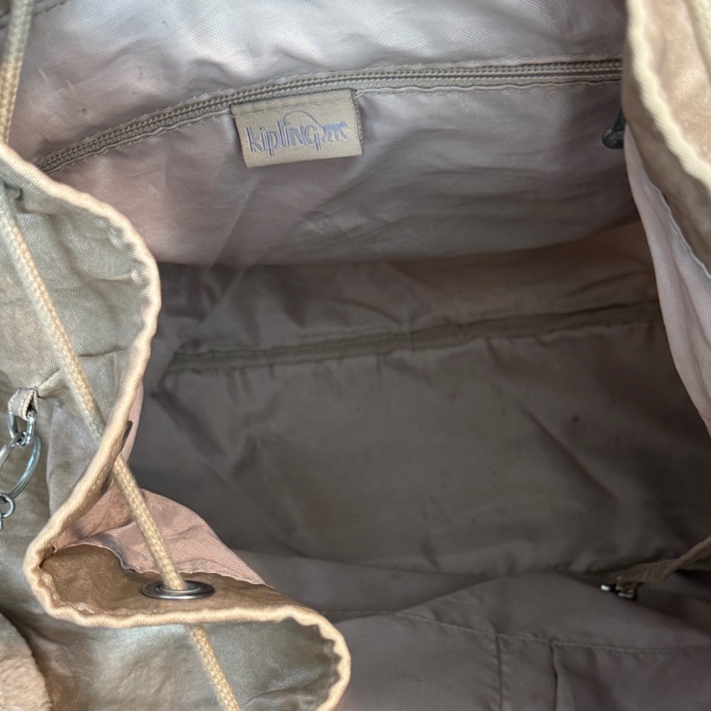 Kipling Metallic Champagne Backpack - Picture 6 of 6